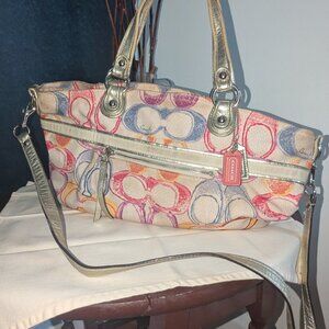 Coach Poppy Dream C Rocker Multi-Color Satchel